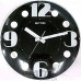 Rhythm Value Added Wall Clock Printing Glass Silent Silky Move Analog [30x30x4cm]